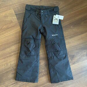 NWT Arctix Kids (Girl Boy) Black Reinforced Snow Pants  - Size XS